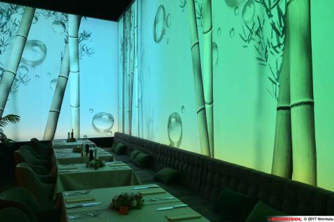 Mur imprimé lumineux Barrisol