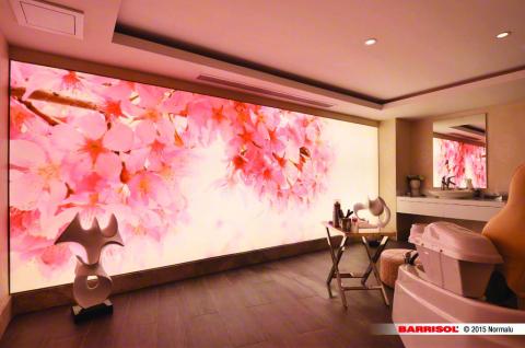 Mur tendu imprimé Barrisol imprimé