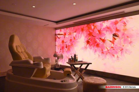 Mur tendu imprimé Barrisol imprimé