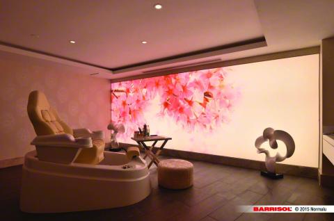 Mur tendu imprimé Barrisol imprimé