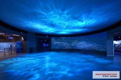 Projections lumineuses sur toile Barrisol