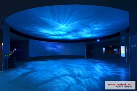 Projections lumineuses sur toile Barrisol