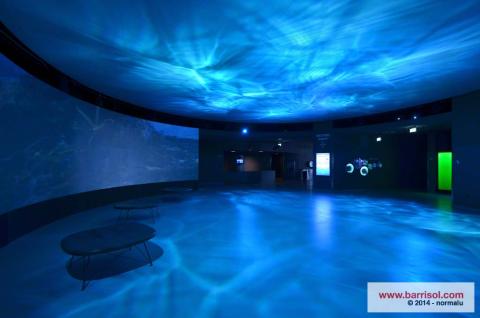 Projections lumineuses sur toile Barrisol