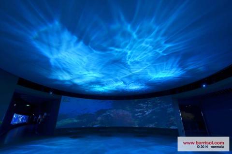 Projections lumineuses sur toile Barrisol