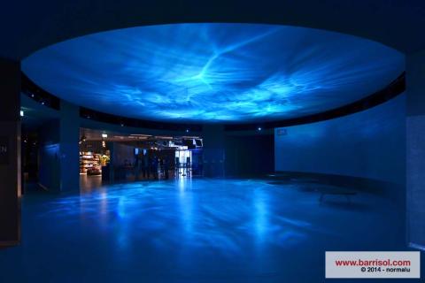 Projections lumineuses sur toile Barrisol