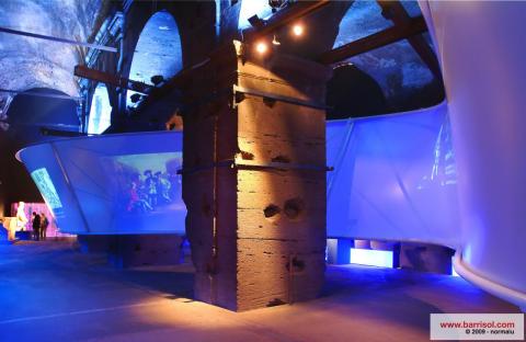 Projections lumineuses sur toiles Barrisol