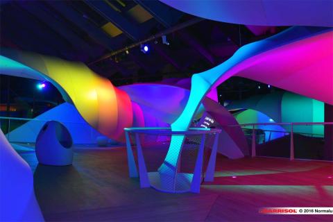 Nestlé - projections lumineuses sur toiles Barrisol