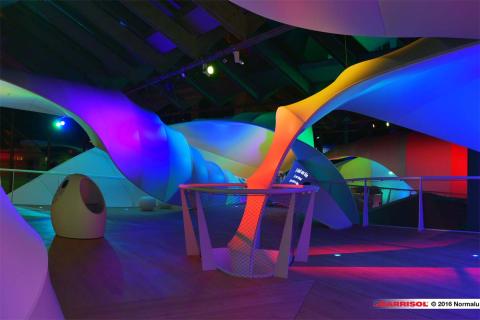 Nestlé - projections lumineuses sur toiles Barrisol