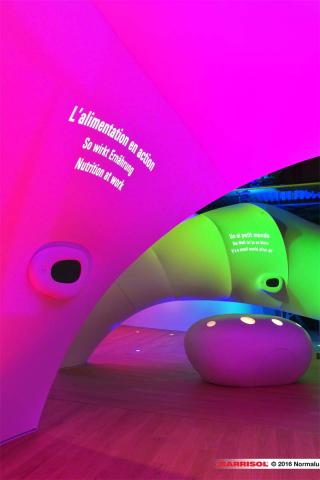 Nestlé - projections lumineuses sur toiles Barrisol