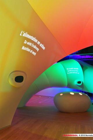 Nestlé - projections lumineuses sur toiles Barrisol