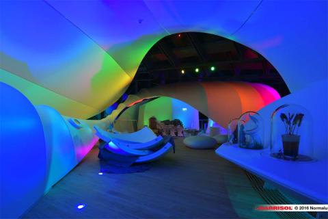 Nestlé - projections lumineuses sur toiles Barrisol