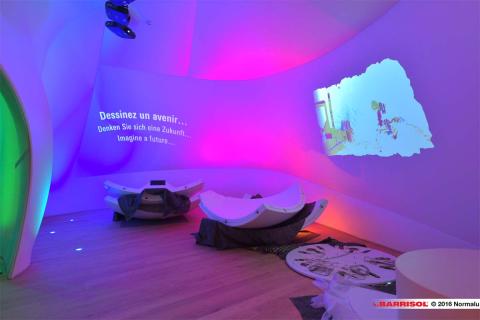 Nestlé - projections lumineuses sur toiles Barrisol