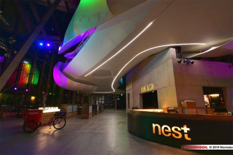 Nestlé - projections lumineuses sur toiles Barrisol