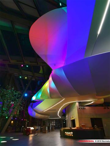 Nestlé - projections lumineuses sur toiles Barrisol