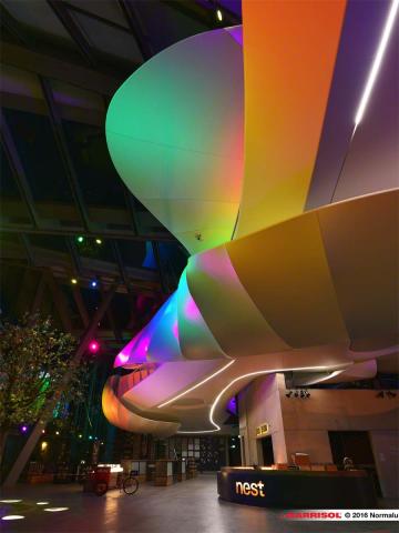 Nestlé - projections lumineuses sur toiles Barrisol