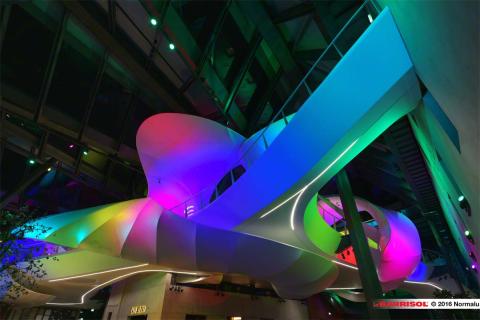 Nestlé - projections lumineuses sur toiles Barrisol