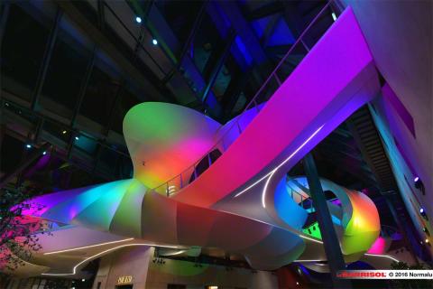 Nestlé - projections lumineuses sur toiles Barrisol