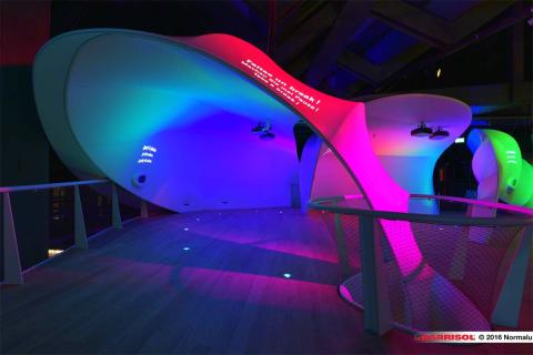 Nestlé - projections lumineuses sur toiles Barrisol