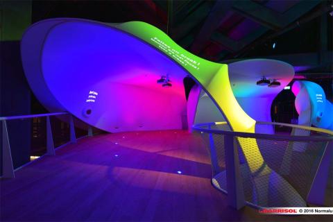 Nestlé - projections lumineuses sur toiles Barrisol