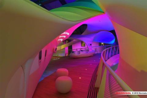 Nestlé - projections lumineuses sur toiles Barrisol