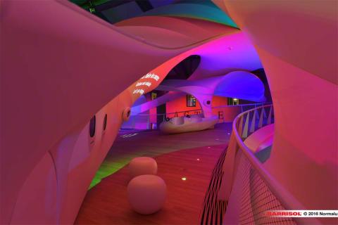 Nestlé - projections lumineuses sur toiles Barrisol