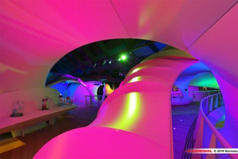 Nestlé - projections lumineuses sur toiles Barrisol