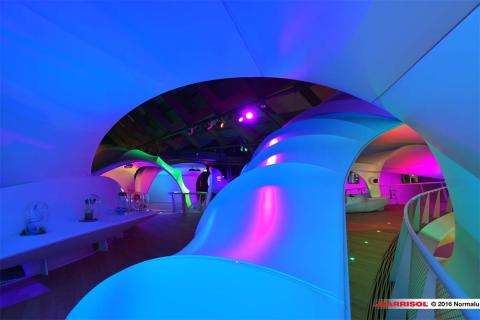 Nestlé - projections lumineuses sur toiles Barrisol