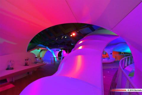 Nestlé - projections lumineuses sur toiles Barrisol