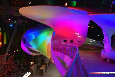 Nestlé - projections lumineuses sur toiles Barrisol