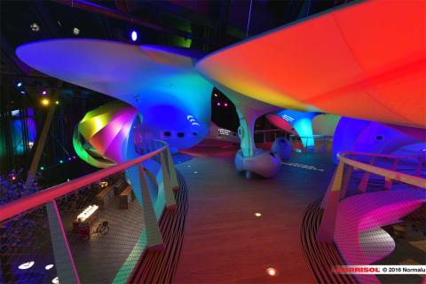 Nestlé - projections lumineuses sur toiles Barrisol