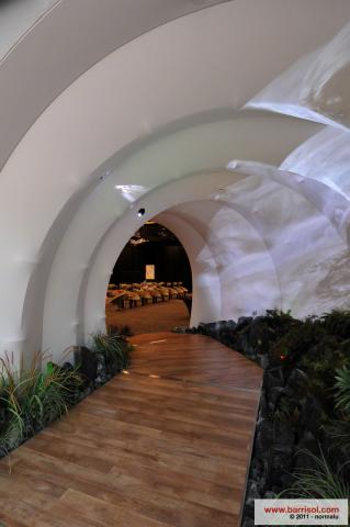 Projections lumineuses sur toile Barrisol