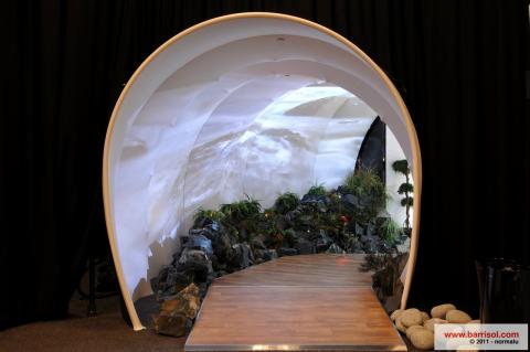 Projections lumineuses sur toile Barrisol