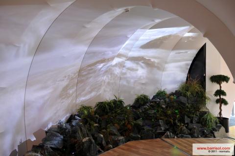 Projections lumineuses sur toile Barrisol