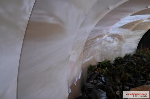 Projections lumineuses sur toile Barrisol