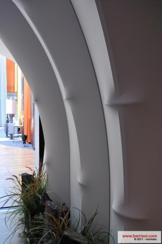 Projections lumineuses sur toile Barrisol