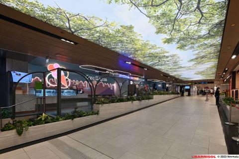Plafond lumineux Barrisol Lumière - Changi Airport