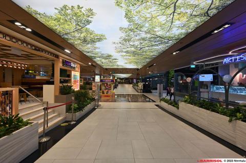 Plafond lumineux Barrisol Lumière - Changi Airport