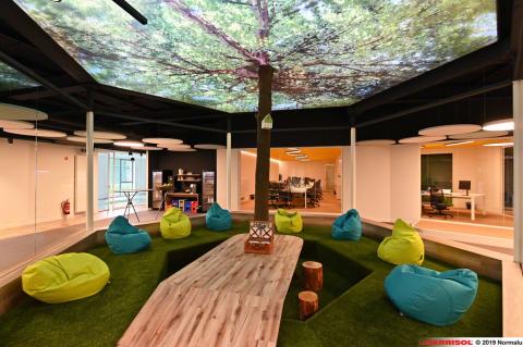 Plafond Barrisol Layers - imprimé lumineux