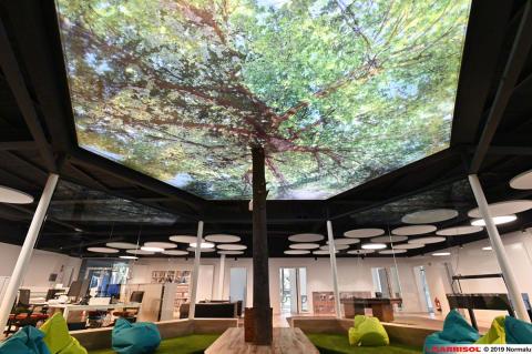 Plafond Barrisol Layers - imprimé lumineux