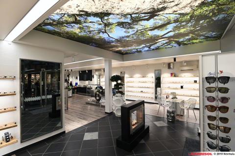 Plafond lumineux Barrisol Lumière imprimé - thème arbres