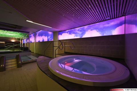 Plafond et murs imprimés Barrisol Lumière