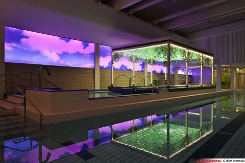 Plafond et murs imprimés Barrisol Lumière