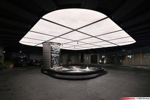 Plafond Barrisol Lumière imprimé effet Béton