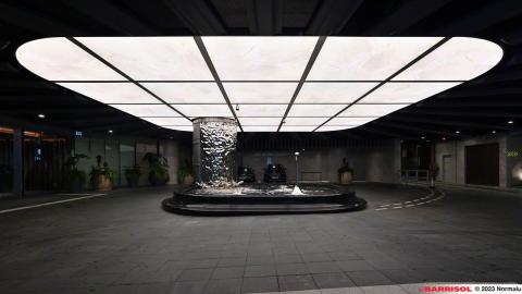 Plafond Barrisol Lumière imprimé effet Béton