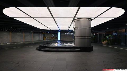 Plafond Barrisol Lumière imprimé effet Béton