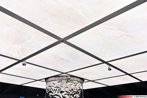 Plafond Barrisol Lumière imprimé effet Béton