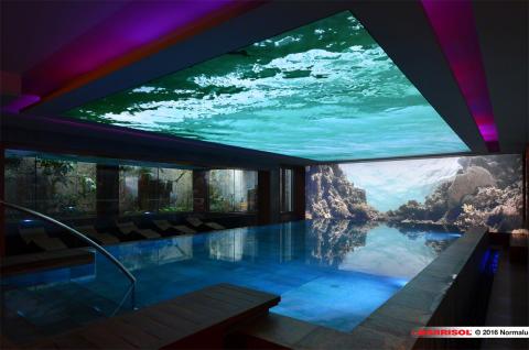 Plafond lumineux Barrisol Lumière print