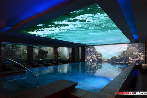 Plafond lumineux Barrisol Lumière print