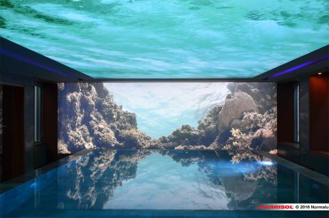 Plafond lumineux Barrisol Lumière print