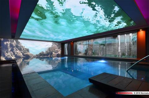 Plafond lumineux Barrisol Lumière print